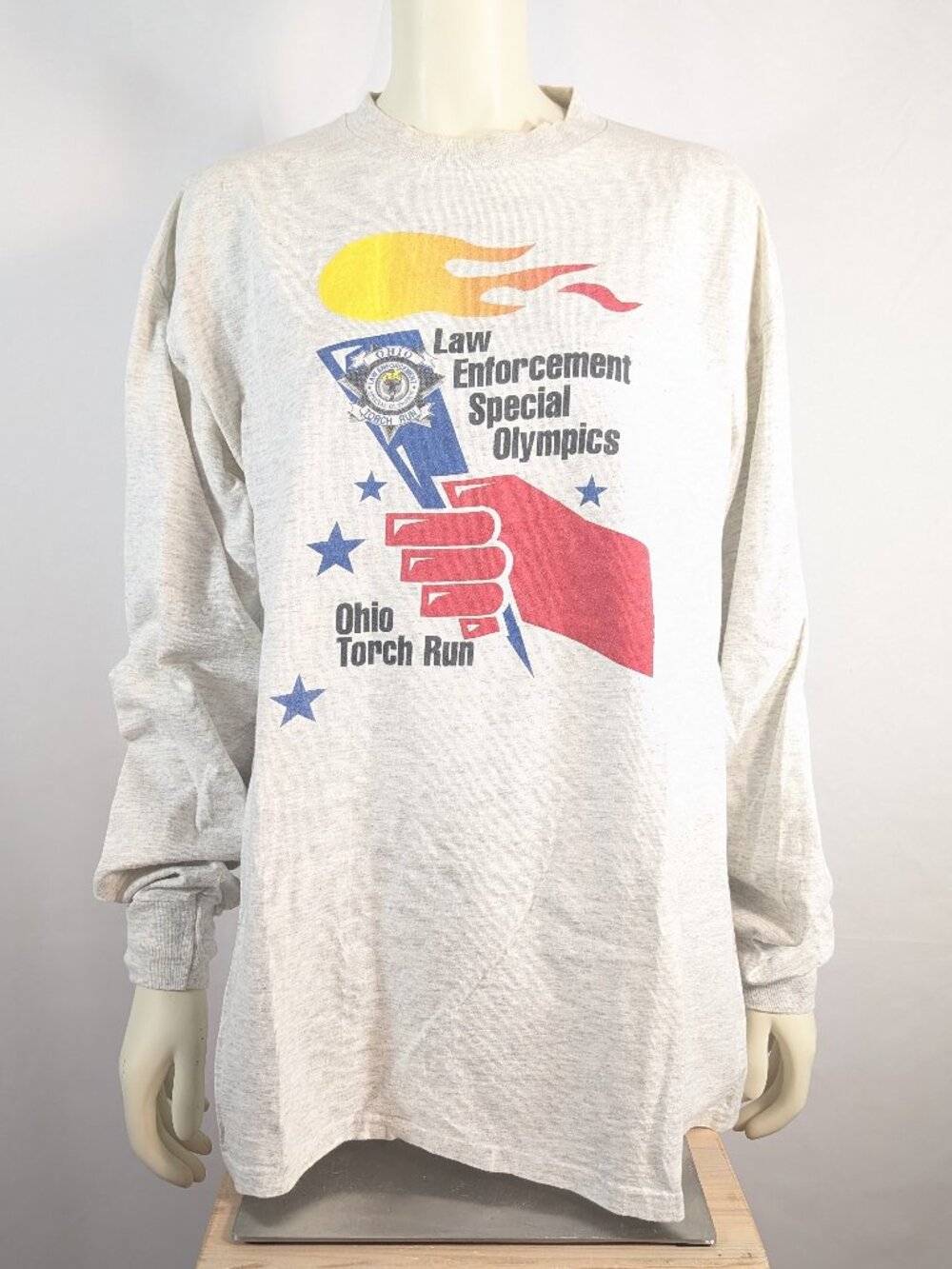 Ohio Special Olympics torch run long sleeve shirt